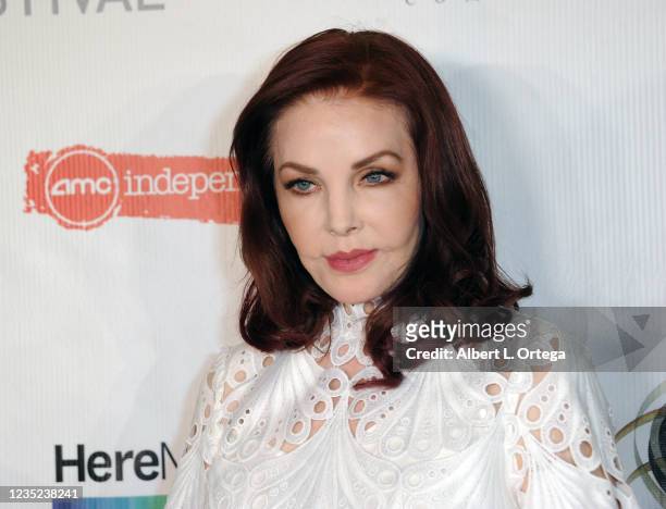 Priscilla Presley arrives for the 13th Annual Burbank International Film Festival Red Carpet Awards Gala held at The Marriott Burbank Convention...