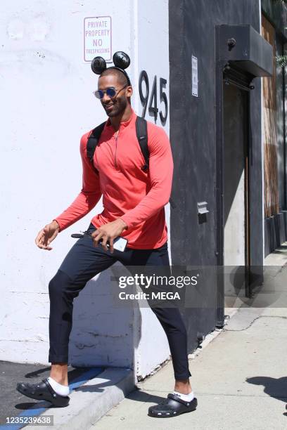 Matt James is seen arriving at the ' Dancing with the Stars' rehearsal studio on September 13, 2021 in Los Angeles, California.