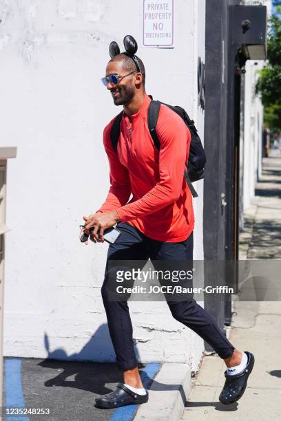 Matt James is seen outside 'Dancing With The Stars' Rehearsal Studio on September 13, 2021 in Los Angeles, California.