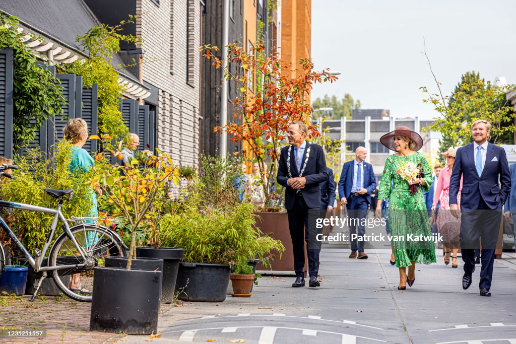King Willem-Alexander Of The Netherlands And Queen Maxima Visit The Salland Region