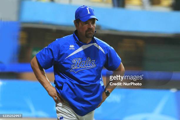 Mark Piazza during the Baseball match 2021 European Baseball Championship - Beglium vs Italy on September 13, 2021 at the Stadio Comunale in Turin,...