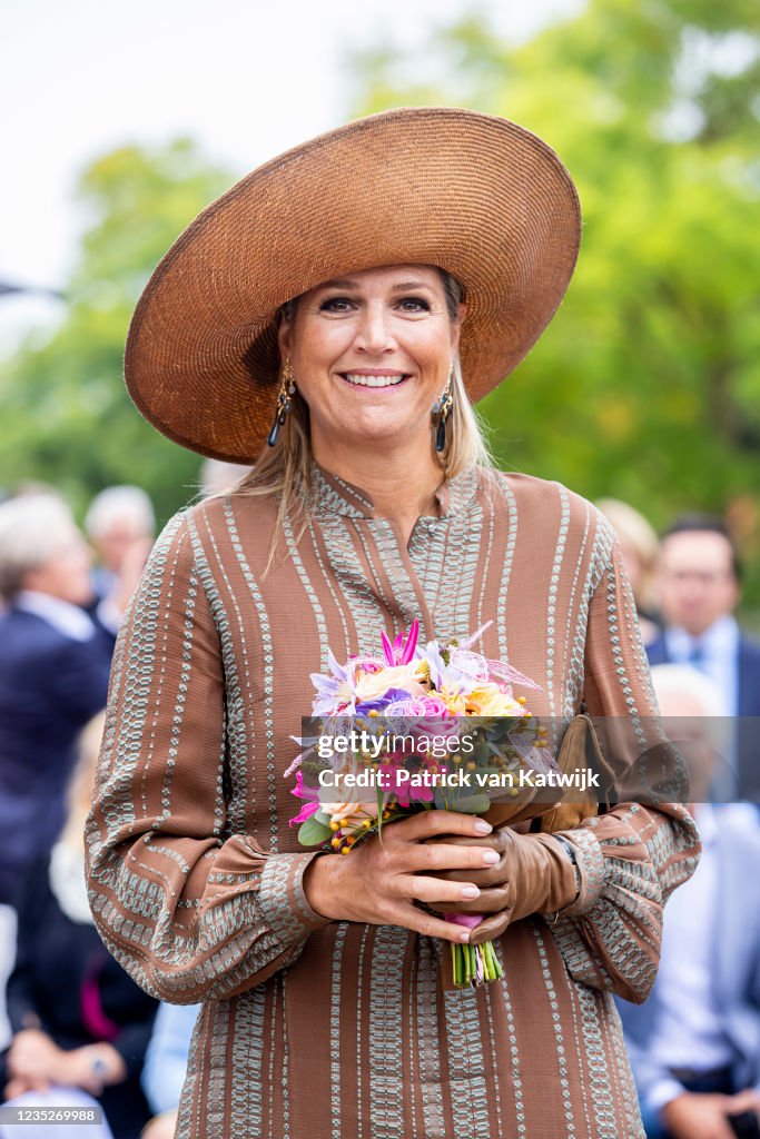 Queen Maxima Of The Netherlands Opens The House Of Culture And Governance In Hoogezand
