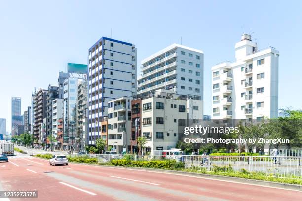 tokyo street road, japan at day time. - river asia cityscape business day imagens e fotografias de stock