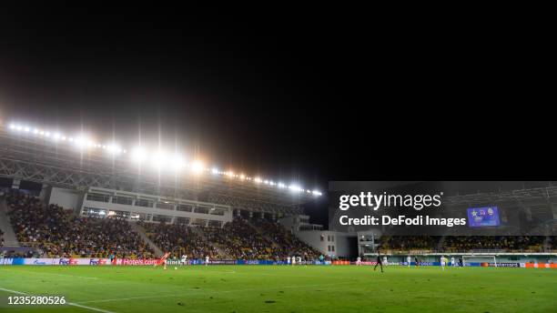 General view inside the stadium during the UEFA Champions League group D match between FC Sheriff and Shakhtar Donetsk at Sheriff Stadium on...