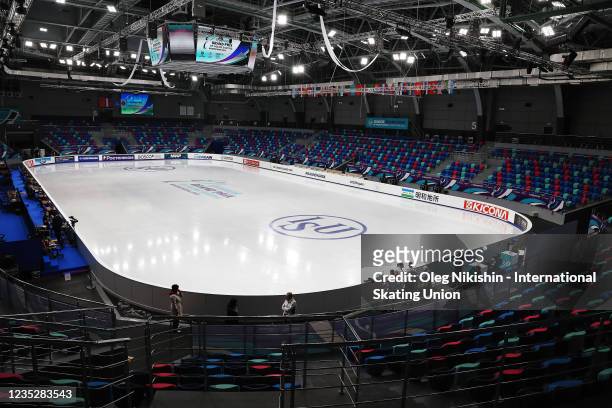 General view before the ISU Junior Grand Prix of Figure Skating at Kristall arena on September 16, 2021 in Krasnoyarsk, Russia.