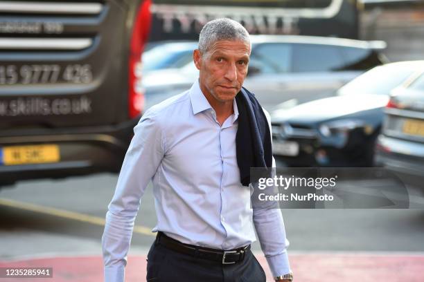 Nottingham Forest manager, Chris Hughton arrives ahead of the Sky Bet Championship match between Nottingham Forest and Middlesbrough at the City...