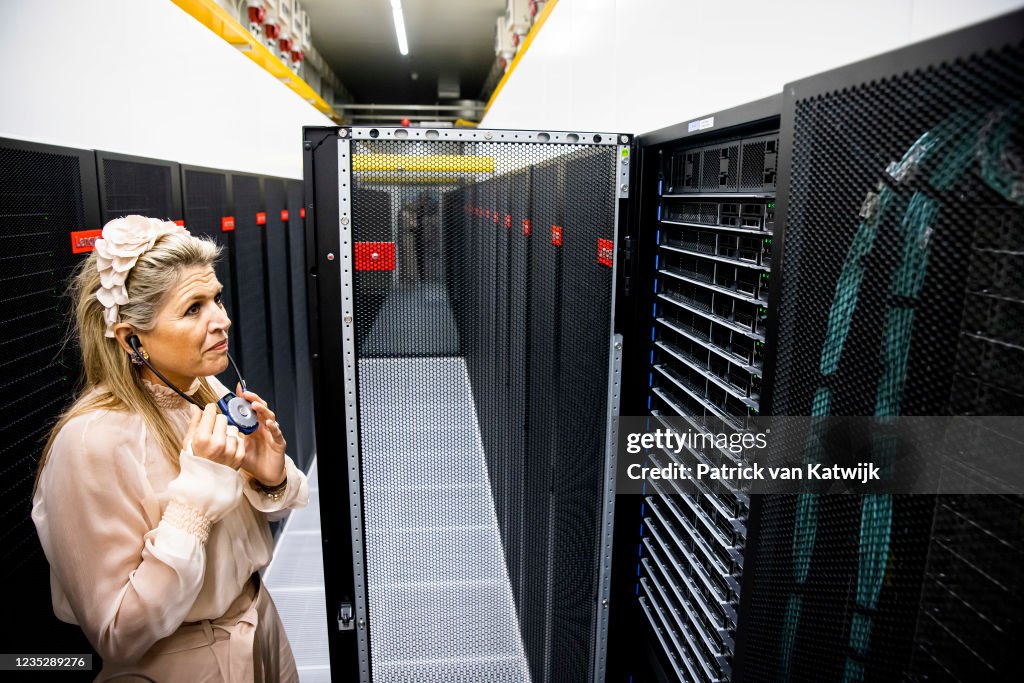 Queen Maxima Of The Netherlands Opens Superfast Computer Snellius In Amsterdam