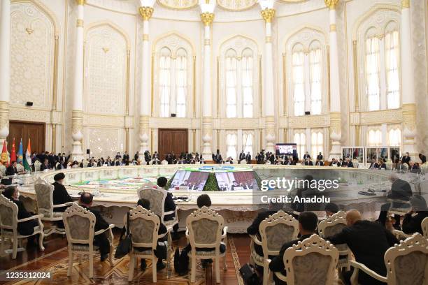 Shanghai Cooperation Organisation Summit is held in Dushanbe, Tajikistan on September 17, 2021.