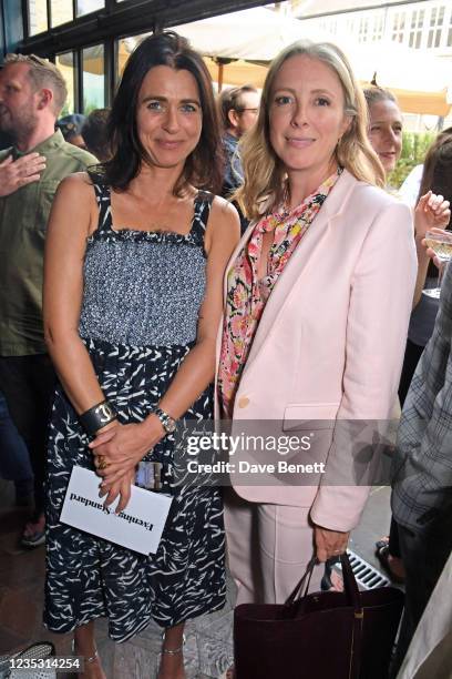 Editor of the Evening Standard Emily Sheffield and British Fashion Council Chair Stephanie Phair attend an event hosted by The Evening Standard...