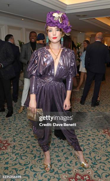 Gaia Wise attends The Icon Ball during London Fashion Week September 2021 at The Landmark Hotel on September 17, 2021 in London, England.