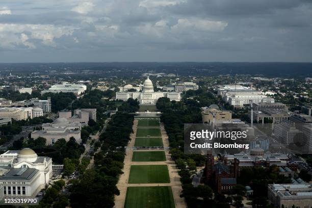 The U.S. Capitol in Washington, D.C., U.S., on Friday, Sept. 17, 2021. President Biden's economic agenda risks getting delayed by weeks or months in...