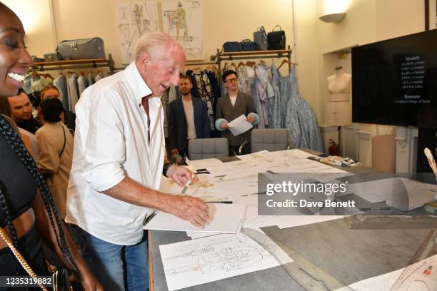 Paul Costello attends the Paul Costello presentation during London Fashion Week September 2021 on September 17, 2021 in London, England.