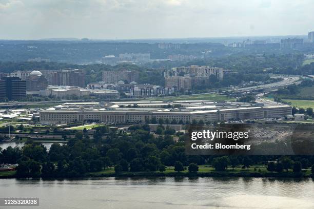 The Pentagon in Arlington, Virginia, U.S., on Friday, Sept. 17, 2021. President Biden's economic agenda risks getting delayed by weeks or months in...