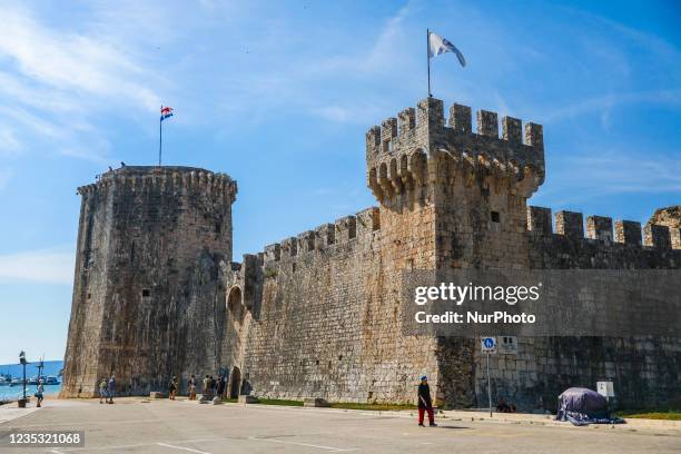 Kamerlengo Castle in Trogir, Croatia on September 14, 2021.