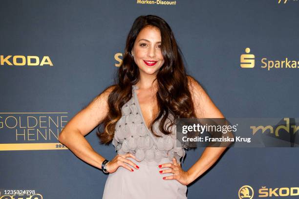 Arzu Bazman during the Goldene Henne Award 2021 at Kongresshalle am Zoo Leipzig on September 17, 2021 in Leipzig, Germany.