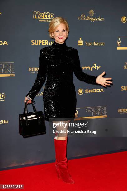 Andrea Kathrin Loewig during the Goldene Henne Award 2021 at Kongresshalle am Zoo Leipzig on September 17, 2021 in Leipzig, Germany.