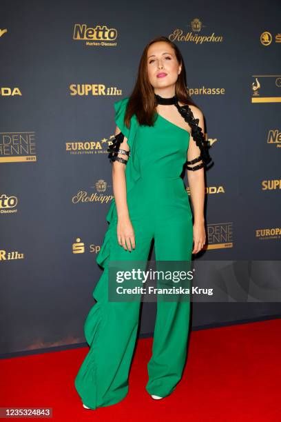 Alice Merton during the Goldene Henne Award 2021 at Kongresshalle am Zoo Leipzig on September 17, 2021 in Leipzig, Germany.