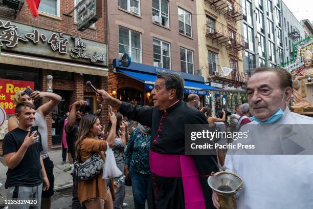 On the first day of festivities Monsignor David Cassato performed the Blessing of the stands and there was a procession of statue and banner of San...