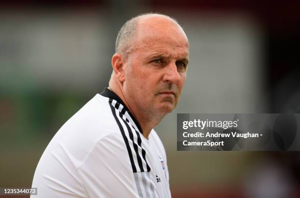 Ipswich Town manager Paul Cook prior to the Sky Bet League One match between Lincoln City and Ipswich Town at LNER Stadium on September 18, 2021 in...