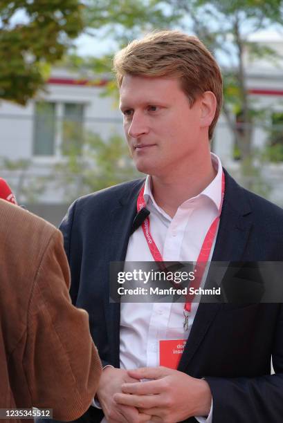 Donauinselfest project manager Matthias Friedrich poses at Donauinselfest DIF 2021 on September 18, 2021 in Vienna, Austria.