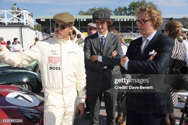 Andre Lotterer and guests attend day 1 of the 2021 Goodwood Revival at Goodwood Motor Circuit on September 18, 2021 in Chichester, England.