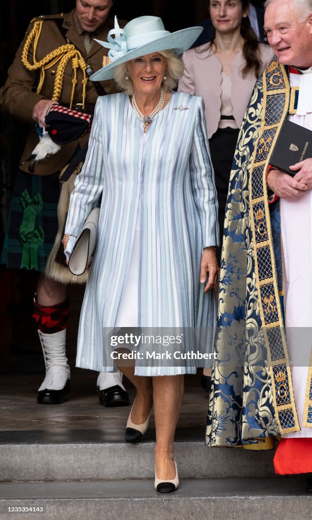 The Prince Of Wales And The Duchess Of Cornwall Attend The Battle Of Britain 81st Anniversary Service Of Thanksgiving And Rededication