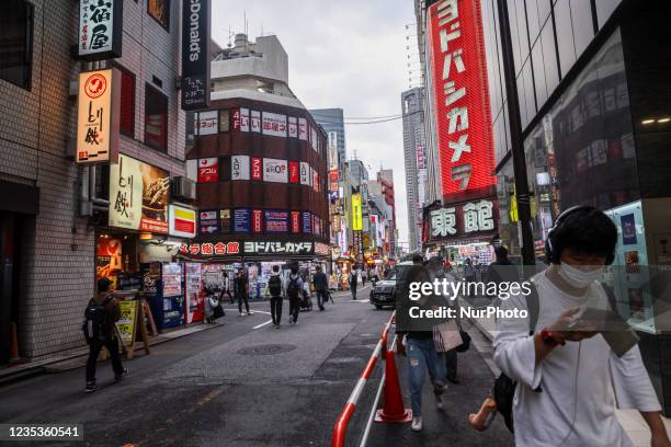 Tokyo, Japan. The Covid emergency in Japan continues and the tourist resorts and office areas are much less frequented. However, although coronavirus...