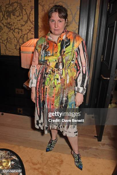 Lena Dunham attends the Perfect Magazine and NoMad London Fashion Week party celebrating Perfect Issue One 'Joy' and the official launch of NoMad...