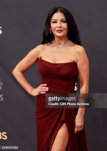 Catherine Zeta-Jones attends the 73RD EMMY AWARDS on Sunday, Sept. 19 on the CBS Television Network and available to stream live and on demand on...