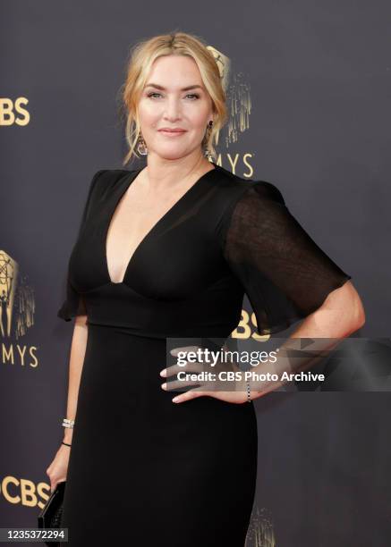 Kate Winslet from Mare of Easttown attends the 73RD EMMY AWARDS on Sunday, Sept. 19 on the CBS Television Network and available to stream live and on...