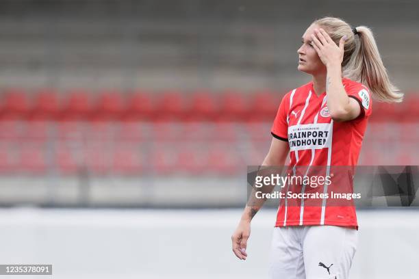Desiree van Lunteren of PSV Women during the Dutch Eredivisie Women match between Excelsior v PSV at the Van Donge & De Roo Stadium on September 12,...