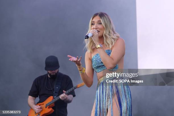 English television personality and singer, songwriter Megan Elizabeth McKenna, who appeared on reality TV shows Celebrity Big Brother and The Only...