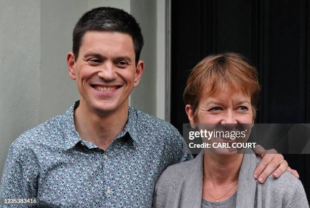 Britain's opposition Labour Party's former Foreign Secretary, and defeated candidate for the party's Leadership, David Miliband, poses for...