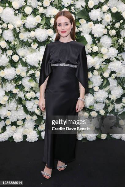 Claire Foy attends an intimate dinner and party hosted by British Vogue and Tiffany & Co. To celebrate Fashion and Film during London Fashion Week...