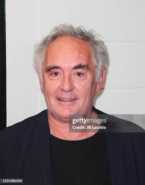 Ferran Adrià attends Las Huellas De ElBulli premiere during 69th San Sebastian Film Festival at Teatro Victoria Eugenia on September 20, 2021 in San...