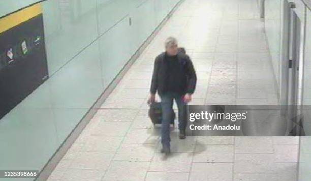 In this photo served by London Metropolitan Police Service shows Denis Sergeev, named as âthird manâ responsible in Salisbury attack, leaving United...