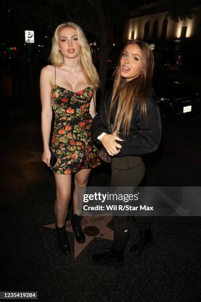 Brighton Sharbino and Saxon Sharbino are seen on September 21, 2021 in Los Angeles, California.