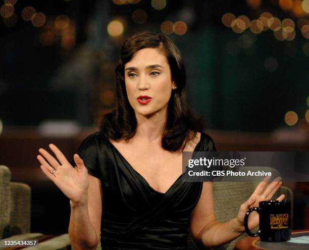 Jennifer Connelly appears on the "Late Show with David Letterman" in New York City on November 30, 2006.