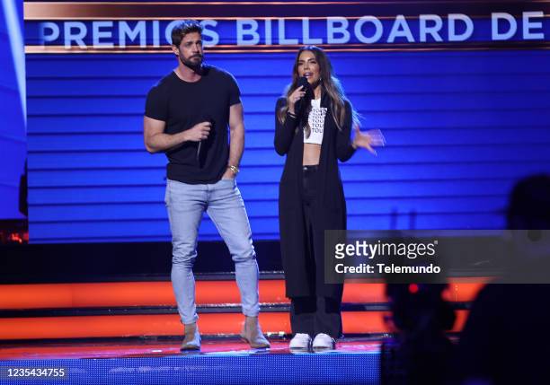 Rehearsals" -- Pictured: William Levy, Gaby Espino stage at the Watsco Center in Coral Gables, FL on September 21, 2021 --