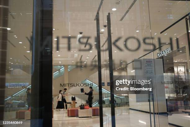 Mitsukoshi department store in the Nihonbashi district of Tokyo, Japan, on Wednesday, Sept. 22, 2021. Bank of Japan Governor Haruhiko...