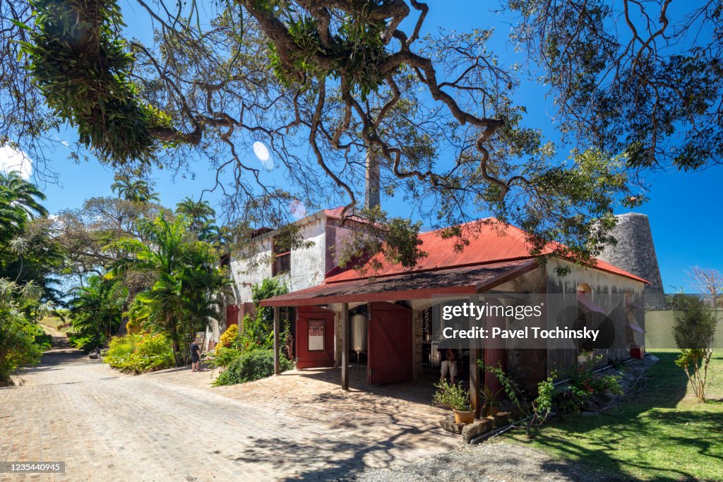 Historical St. Nicholas Abbey rum distillery in Barbados, 2019