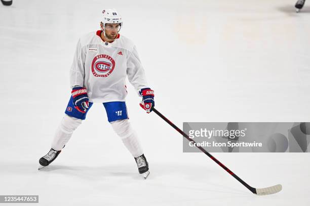 Look on Montreal Canadiens Defenceman Chris Wideman during the Montreal Canadiens Training Camp on September 23 at Bell Sports Complex in Brossard, QC
