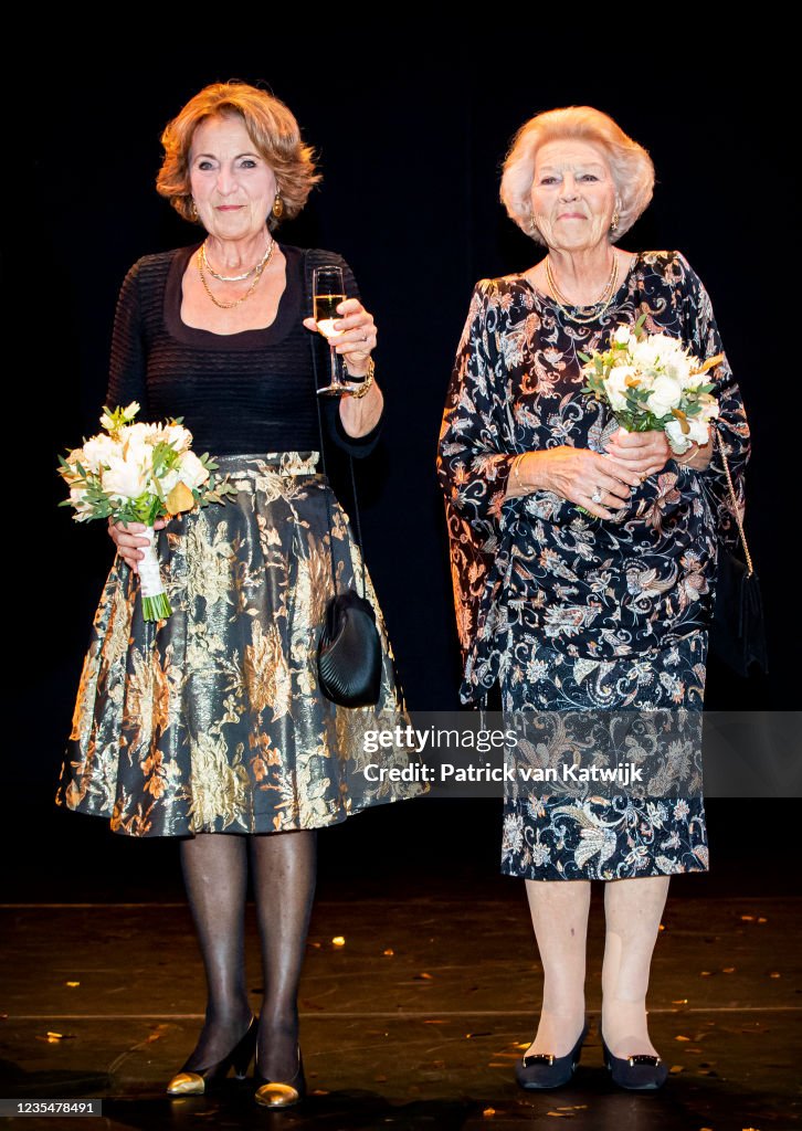 Princesses Beatrix Of The Netherlands And Margriet Of The Netherlands Attend The Jubilee Introdans In Arnhem