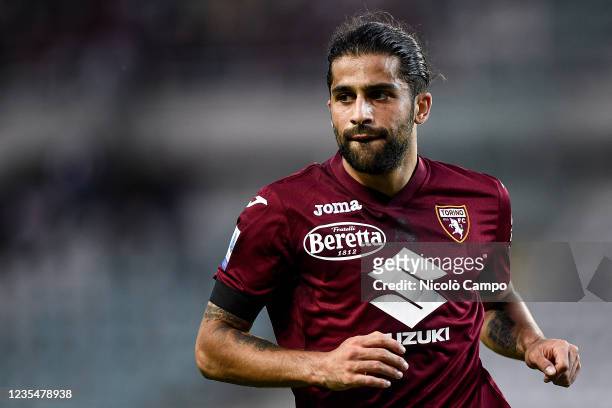 Ricardo Rodriguez of Torino FC looks on during the Serie A football match between Torino FC and SS Lazio. The match ended 1-1 tie.
