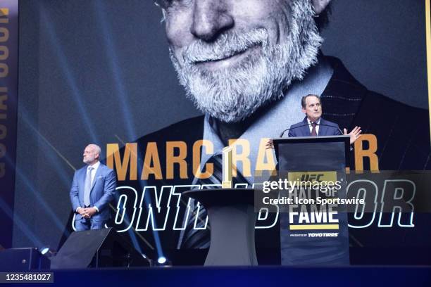 Both Lorenzo Fertitta and Lawrence Epstein serve as inductees for Marc Ratners entry into the UFC Hall of Fame for UFC Hall of Fame: Official Class...