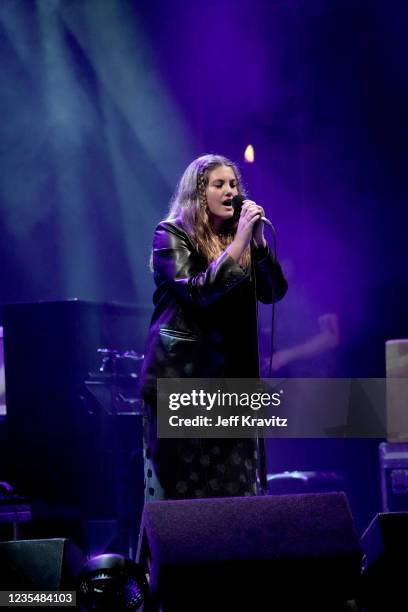 Olivia Vedder performs onstage during the 2021 Ohanan Music Festival on September 24, 2021 in Dana Point, California.