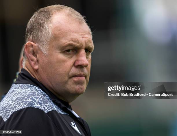 Newcastle Falcons' Director of Rugby Dean Richards during the Gallagher Premiership Rugby match between Bath Rugby and Newcastle Falcons at The...