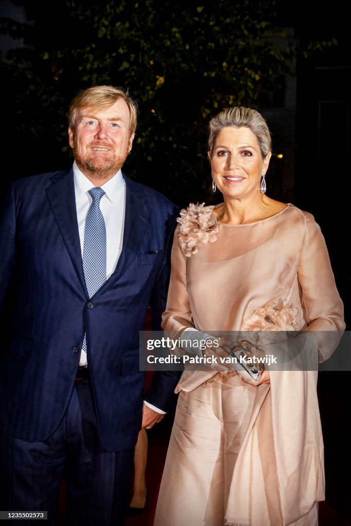 King Willem-Alexander Of The Netherlands And Queen Maxima Attend The Jubilee Bach Society In Tivoli Utrecht