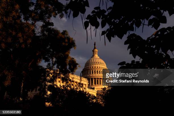 The U.S. Capitol on September 25, 2021 in Washington, DC. The House Budget Committee is expected to advance Democrats $3.5 trillion social spending...