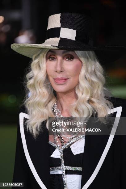 Singer and actress Cher arrives for the Academy Museum of Motion Pictures opening gala on September 25, 2021 in Los Angeles, California.